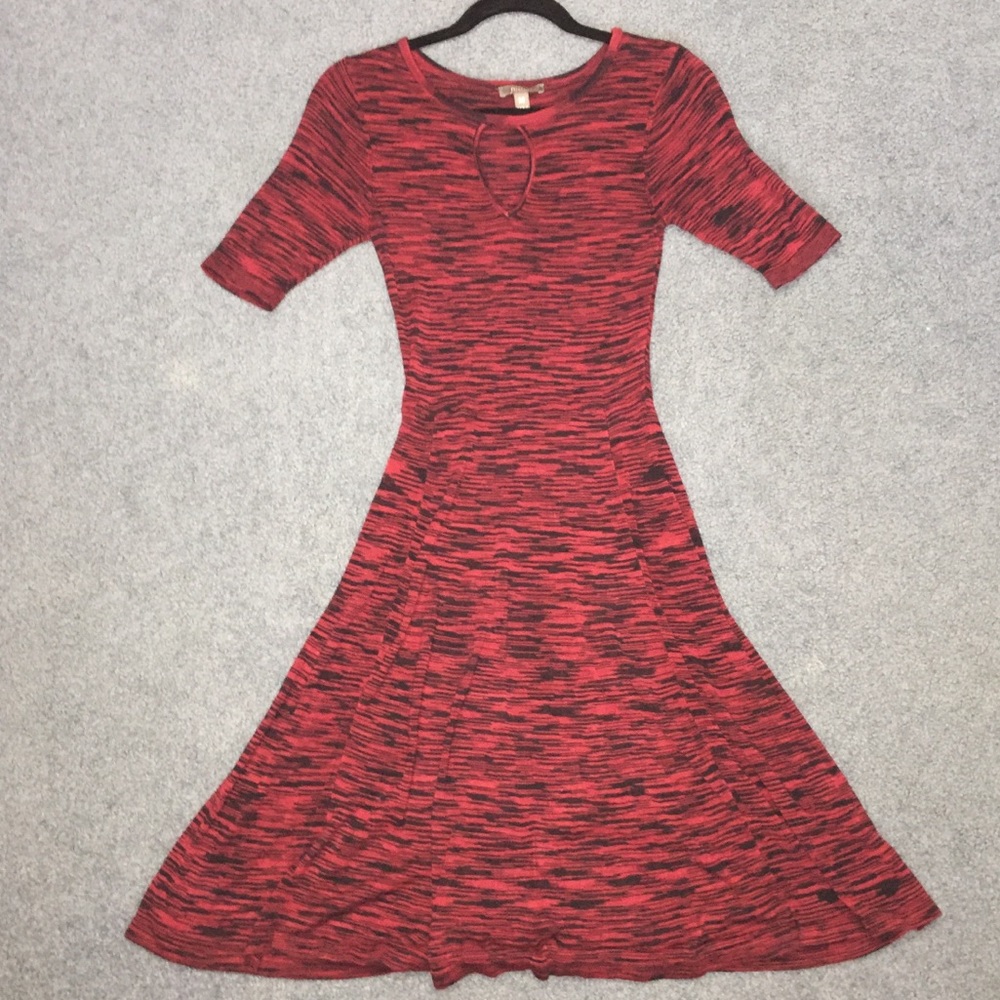 Spacedye fit&flare dress